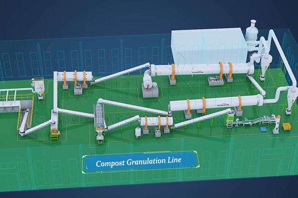 20 TPH compost pelleting machine plan