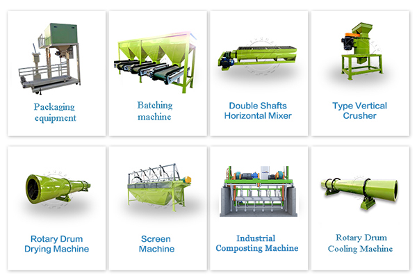 Other equipment for compost granule production