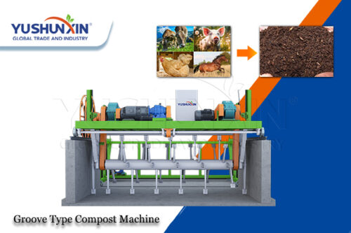 Groove fertilizer compost machine for sale